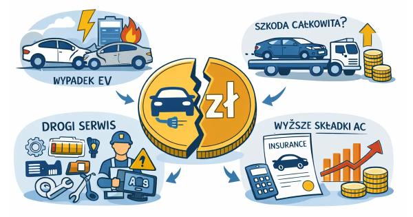 Naprawa auta elektrycznego o 29% droższa niż spalinowego? Analiza kosztów i efekt gigacastingu (2026)